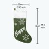 DYWOZDP Christmas Stockings Personalized Christmas Stockings Theme with Christmas Elementsgift Bag Children's Candy Christmas Socks for Family Holiday Xmas Tree Party Decor,D view 3