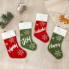 DYWOZDP Christmas Stockings Personalized Christmas Stockings Theme with Christmas Elementsgift Bag Children's Candy Christmas Socks for Family Holiday Xmas Tree Party Decor,D view 4
