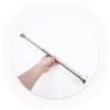 1pc Shower Curtain Rod No Drilling Multipurpose Stainless Steel Tension Pole for Bathroom Balcony and Closet Fits Easy Installation Punch Design Style view 3