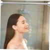 1pc Shower Curtain Rod No Drilling Multipurpose Stainless Steel Tension Pole for Bathroom Balcony and Closet Fits Easy Installation Punch Design Style view 4