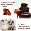 AIZYR Chocolate Fondue Fountain, Electric Melting Machine Chocolate Fountain for Celebration/Wedding/Birthday/Christmas,110v view 3
