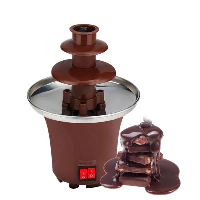 AIZYR Chocolate Fondue Fountain, Electric Melting Machine Chocolate Fountain for Celebration/Wedding/Birthday/Christmas,220v