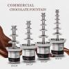 AIZYR Chocolate Fondue Waterfall Machine - Automatic Chocolate Melter Warmer for Party Wedding Birthday Christmas (Works 12Hours Continuously),4 Tier,220V view 2