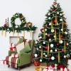 MTLEE 3000 Strands Christmas Tree Decorations Tinsel Garland Iridescent Tinsel Foil Fringe Icicles for Christmas Home Hair Decor Holiday Birthday Graduation Supplies (Gold) view 3