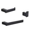 LUOFDCLDDD Bathroom Hardware Set Black Robe Hook Towel Rail Towel Rack Tower Bar Shelf Tissue Paper Holder Bathroom Accessories Wall Mount Assist Bath Handle/3 Piece Bathroom Set view 1