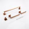 LUOFDCLDDD 1Pcs Rose Gold Wall-Mounted Stainless Steel Clothes Hook Toilet Paper Holder Towel Bar Kitchen Facilities Bathroom Accessories Assist Bath Handle/4 Piece Set view 1