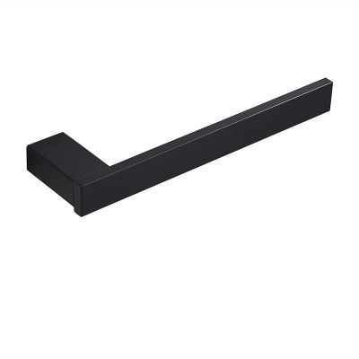 LUOFDCLDDD Bathroom Hardware Set Black Robe Hook Towel Rail Towel Rack Tower Bar Shelf Tissue Paper Holder Bathroom Accessories Wall Mount Assist Bath Handle/Single Towel Rail