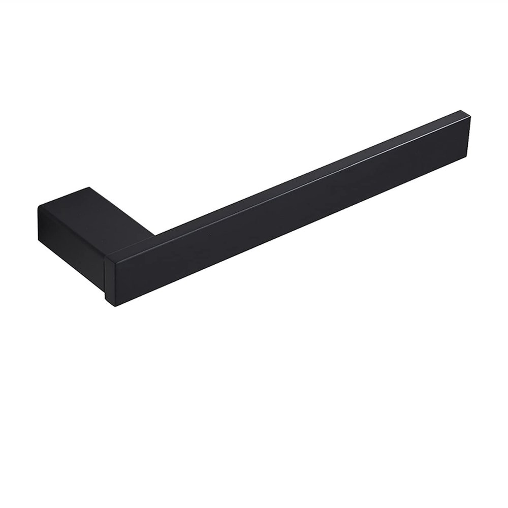 LUOFDCLDDD Bathroom Hardware Set Black Robe Hook Towel Rail Towel Rack Tower Bar Shelf Tissue Paper Holder Bathroom Accessories Wall Mount Assist Bath Handle/Single Towel Rail