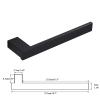 LUOFDCLDDD Bathroom Hardware Set Black Robe Hook Towel Rail Towel Rack Tower Bar Shelf Tissue Paper Holder Bathroom Accessories Wall Mount Assist Bath Handle/Single Towel Rail view 2