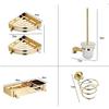 ZTBH Bathroom Hardware Sets Bathroom Hardware Set, Paper Holder, Corner Shelf, Towel Rack, Toilet Brush Holder Bathroom Hardware Towel Set (Color : Towe Rack 50cm) view 2