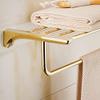 ZTBH Bathroom Hardware Sets Bathroom Hardware Set, Paper Holder, Corner Shelf, Towel Rack, Toilet Brush Holder Bathroom Hardware Towel Set (Color : Towe Rack 50cm) view 3
