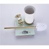 ZTBH Bathroom Hardware Sets Bathroom Cleaning Brush Holder Set, Chrome, Brass and Crystal 3 Color Bathroom Hardware Towel Set (Color : Funny Toy P) view 4