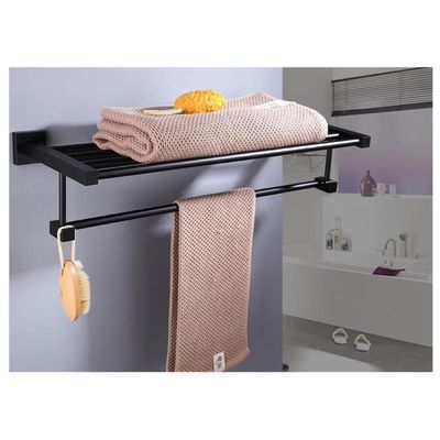 ZTBH Bathroom Hardware Sets Bathroom Hardware Set, Towel Rail, Paper Holder, Towel Bar, Toilet Brush Holder Bathroom Hardware Towel Set (Color : Towel Rack)