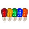 Vickerman 687277-1.3 watt 130 volt S14 Medium Screw Multi-Colored Transparent LED (5 pack) Christmas Light Bulbs (X14ST10-5) view 1