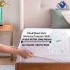 Extra DEEP Pocket- Split Mattress Protector for Adjustable or Split Beds, 100% Waterproof Terry Cotton - Fitted Sheet Style 28" Extra DEEP Pocket [Split California King (2 PC 36" X 84")] view 4