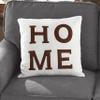 The Lakeside Collection Sentiment Sherpa Accent Pillows - Chocolate Home view 3