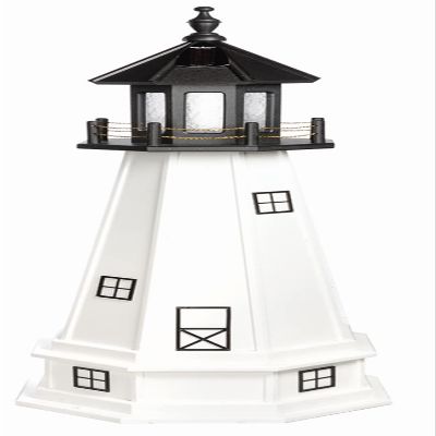 3' Cape Cod Replica Poly Lighthouse with Base, Revolving Light