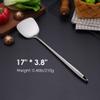 17 Wok Spatula and Ladle - 304 Stainless Steel Wok Tools Set, 2-Pieces Extra Long Handle Cooking Tools, All Metal Wok Utensils and Wok Accessories for Cast Iron/Carbon Steel Wok view 2