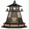 Furniture Barn USA 5' Cape Henry Black and Weatherwood Poly Lighthouse with Base, Standard Lighting view 1