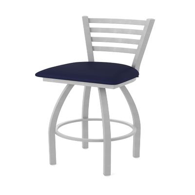 410 Jackie 36" Swivel Bar Stool with Anodized Nickel Finish and Canter Twilight Seat