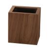 Cube Shape Wooden Trash Bin, Natural Wood Rubbish Bin, Eco- Friendly Waste Paper Bin, with Plastic Rubbish Bin, for Living Room Office Kitchen (Color : B) view 1
