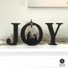 ROCC RUSTED ORANGE CRAFTWORKS CO. Joy Nativity Scene (16 inch) Metal Tabletop Set  Freestanding Christmas Decoration with Manger Silhouette and Star | 4 Sizes | Black, Gold, Silver, or White view 3