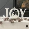 ROCC RUSTED ORANGE CRAFTWORKS CO. Joy Nativity Scene (16 inch) Metal Tabletop Set  Freestanding Christmas Decoration with Manger Silhouette and Star | 4 Sizes | Black, Gold, Silver, or White view 4