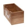 Elegant Designs HG2010-NMW Rustic Farmhouse Wooden Tabletop Decorative Script Word Mail Organizer Box, Letter Holder Office-Accessories-and-dcor, Natural Wood/White view 2