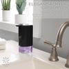 Bath Bliss Acrylic Soap Dispenser | Holds 14 oz. | Easy to Use Pump | Large | Bathroom Sink | Kitchen Countertop | Rust Resistant | Soaps and Lotions | Black view 3