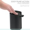 Bath Bliss Acrylic Soap Dispenser | Holds 14 oz. | Easy to Use Pump | Large | Bathroom Sink | Kitchen Countertop | Rust Resistant | Soaps and Lotions | Black view 4