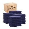 Arkwright True Color Solid Hand Towels - Bulk Case Set of 120 - Soft 100% Cotton Guest Bathroom Towel, Lightweight 475 GSM, Absorbent & Quick Dry, 16 x 27 in, Navy view 1