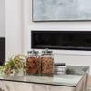 2 Large 1-Gallon Glass Canister Sets for Kitchen Counter with Stainless Steel Airtight Lids + Marker & Labels, Cookie Jar & Candy Jar for Buffet, Coffee & Flour Jars, Laundry Room Storage & Pantry view 2