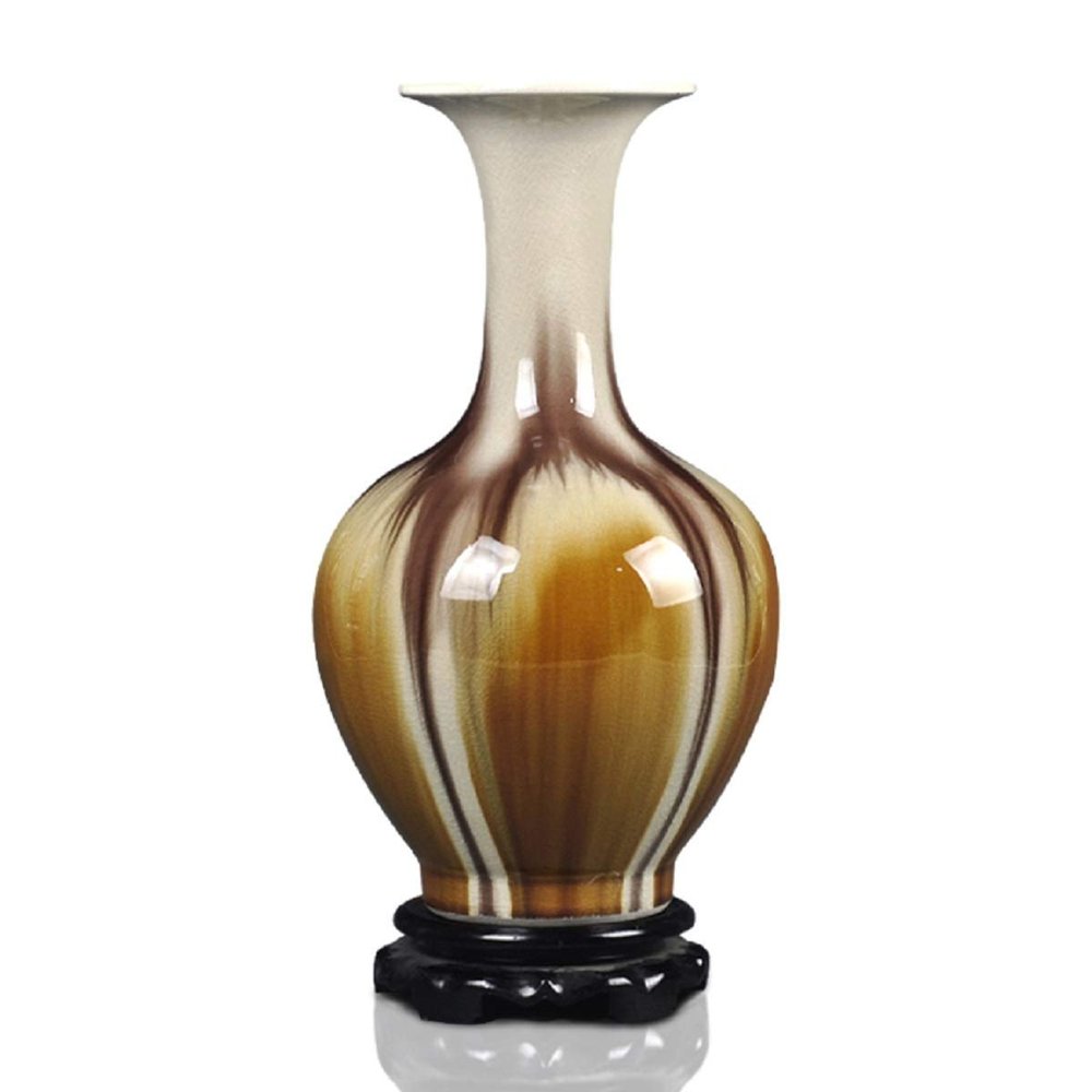 HTL Vases for Decor Vases Ceramic Porcelain Vase Living Room Flower Arrangement Furniture Decoration Crafts B (Size : A)