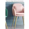 ZAIHW Northern Europe Dressing Chair Modern Vanity Seat Makeup Stool with Black Metal Legs for Dressing Table Stool,Shoes Bench in Living Room Bedroom(Pink,no Pillow) view 4