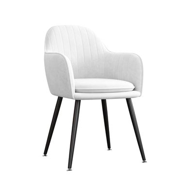 ZAIHW Northern Europe Dressing Chair Modern Vanity Seat Makeup Stool with Black Metal Legs for Dressing Table Stool,Shoes Bench in Living Room Bedroom(Pink,no Pillow)