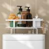 DOITOOL Bathroom Shelf over Toilet Easy Install Home Sundry Rack Non-punching Design view 4