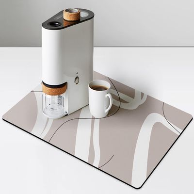 Golener Bar Mat Spill Mat,Counter Protector Absorbent Coffee Maker Spill Mat Under Espresso Maker rug,Heat Resistant Tamping Mat Protects Against Spills Water Proof Kitchen Decor,Use as Cup Mat