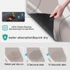 Golener Bar Mat Spill Mat,Counter Protector Absorbent Coffee Maker Spill Mat Under Espresso Maker rug,Heat Resistant Tamping Mat Protects Against Spills Water Proof Kitchen Decor,Use as Cup Mat view 2