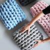 Handmade Chunky Knit Blanket Throw,Soft/Warmth Throw Blanket, Bedroom Decor Pet Bed Chair Blanket, for Sleep, Stress Or Home Dcor, Rest and Relax, Tight Braided Knit Blanket for Sofa Or Bed view 4