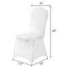 AlGaiety Spandex Chair Cover,50PCS,Chair Covers,Living Room Chair Covers,Removable Chair Cover Washable Protector Stretch Chair Cover for Party, Banquet,Wedding Event,Hotel(White) view 2