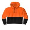 CornerStone Unisex Enhanced Visibility Fleece Pullover Hoodie | Vibrant Neon Sweatshirt for Work, Lightweight Fleece Jacket, Safety Orange, Medium view 1