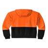 CornerStone Unisex Enhanced Visibility Fleece Pullover Hoodie | Vibrant Neon Sweatshirt for Work, Lightweight Fleece Jacket, Safety Orange, Medium view 3