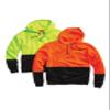 CornerStone Unisex Enhanced Visibility Fleece Pullover Hoodie | Vibrant Neon Sweatshirt for Work, Lightweight Fleece Jacket, Safety Orange, Medium view 4