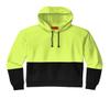 CornerStone Unisex Enhanced Visibility Fleece Pullover Hoodie | Vibrant Neon Sweatshirt for Work, Lightweight Fleece Jacket, Safety Yellow, Small view 1