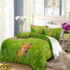 INDREAM Slouching Fox Duvet Cover Smart Forest Animals Bedding Set for Bedroom Decoration,Twin/Full/Queen/King Size Bed Sets 3/4 Pieces (1 Duvet Cover with 2 Pillow Shams or Sheet) (KING-3PCS,C) view 4