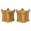 GURU JEE Indian Traditional Tulsi Diya Set of 2 Tulsi Kyara Shaped Brass Diya Antique Oil Lamp for Temple Holy Oil Lamp for Temple view 1