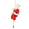 Owill-home 2021 Santa Claus Climbing Rope Decoration - Santa Claus Musical Climbing Rope, Electric Climbing Santa On Rope Santa Doll Toy Gift for Kids Christmas Tree Hanging Ornament Xmas Party Door view 2