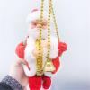 Owill-home 2021 Santa Claus Climbing Rope Decoration - Santa Claus Musical Climbing Rope, Electric Climbing Santa On Rope Santa Doll Toy Gift for Kids Christmas Tree Hanging Ornament Xmas Party Door view 3
