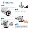 Keg Coupler 304 Stainless Steel Probe Sankey Keg Coupler D System Keg Tap for Kegerator 5/16 Barbs G5/8 Nuts US Sanke D Beer Coupler Beer Keg Coupler D Coupler Keg Tap for Beer view 2