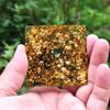 TYQXSH Energy Generator Yellow Crystal Ball Natural Crystal Crushed Stone Pyramids, Meditation Reiki Orgonite Pyramid Chakra Reiki Meditation (Size : 6CM) view 3